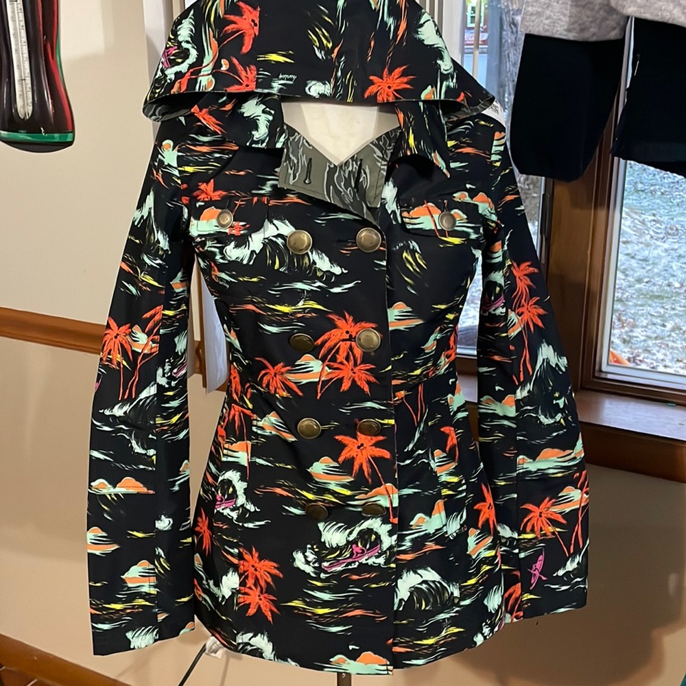 Hurley Lightweight Jacket Multicolor Polyester Sm… - image 1